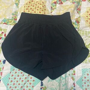 Size 6 black Lululemon shorts